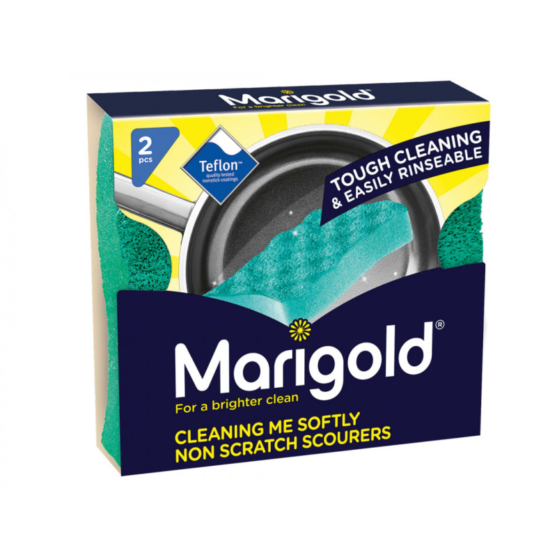 Marigold 150561 Cleaning Me Softly Non-Scratch Scourers x 2 (Box 14) Marigold 150561 Cleaning Me Softly Non-Scratch Scourers x 2 (Box 14)