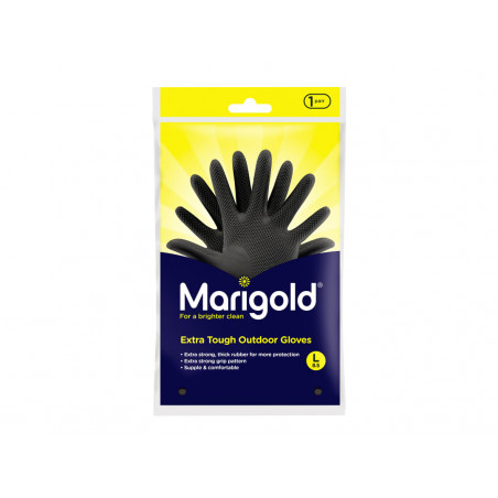 Marigold 175444 Extra Tough Outdoor Gloves - Large (6 Pairs)