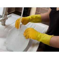 Marigold 145407 Extra-Life Kitchen Rubber Gloves - Medium (6 Pairs)
