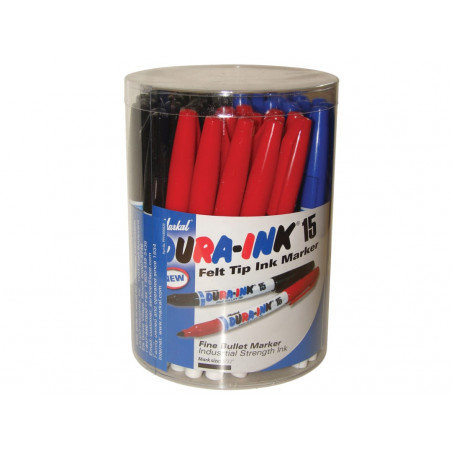 Markal MRK-96070 DURA-INK® 15 Fine Tip Marker Mixed Colours (Tub 48)