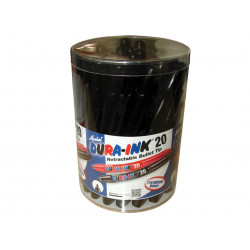 Markal MRK-96577 DURA-INK® 20 Retractable Marker - Black (Tub 24)