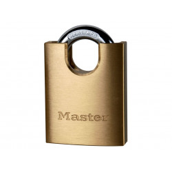 Master Lock 2250EURD Solid Brass 50mm Padlock 5-Pin Shrouded Shackle