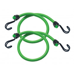 Master Lock 3021EURDAT Twin Wire Bungee Cord 80cm Green 2 Piece