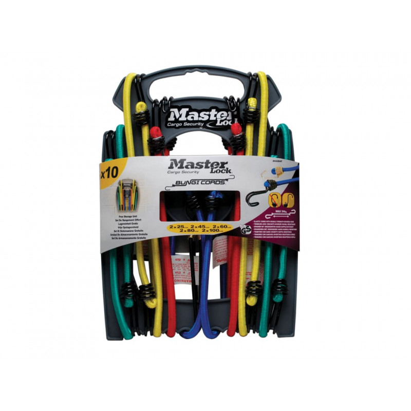 Master Lock 3043EURDAT Twin Wire™ Bungee Organiser 10 Piece Master Lock 3043EURDAT Twin Wire™ Bungee Organiser 10 Piece