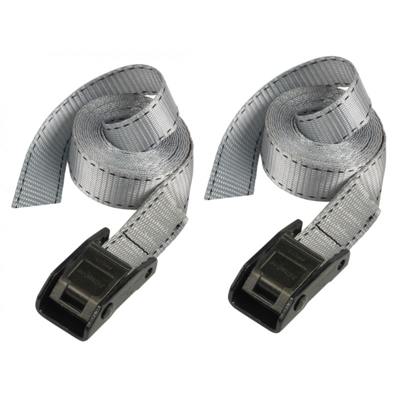 Master Lock 3110EURDAT Lashing Strap with Metal Buckle, Grey 2.5m 150kg (Pack 2) Master Lock 3110EURDAT Lashing Strap with Metal Buckle, Grey 2.5m 150kg (Pack 2)
