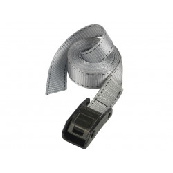 Master Lock 3112EURDAT Lashing Strap with Metal Buckle, Grey 5m 150kg (Single)