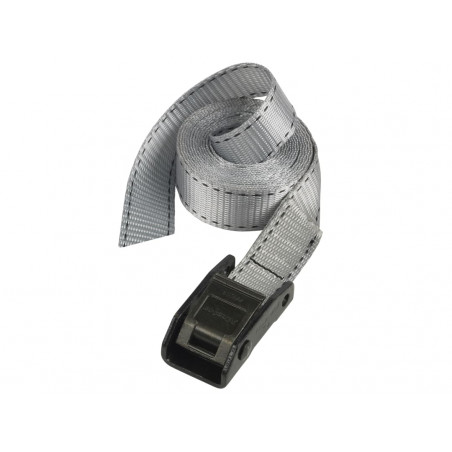 Master Lock 3112EURDAT Lashing Strap with Metal Buckle, Grey 5m 150kg (Single)