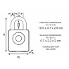 Master Lock 4400EURD Bluetooth® Indoor Padlock