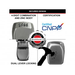 Master Lock 5415EURDCOM 5415E Wall-Mounted Reinforced Key Lock Box Bagged