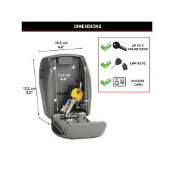 Master Lock 5415EURD 5415E Wall-Mounted Reinforced Key Lock Box