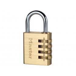Master Lock 604EURD Brass Finish 40mm 4-Digit Combination Padlock