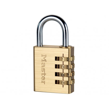 Master Lock 604EURD Brass Finish 40mm 4-Digit Combination Padlock