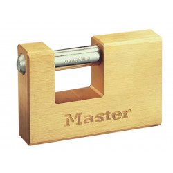 Master Lock 606EURD Rectangular 63mm Solid Brass Body Shutter Padlock