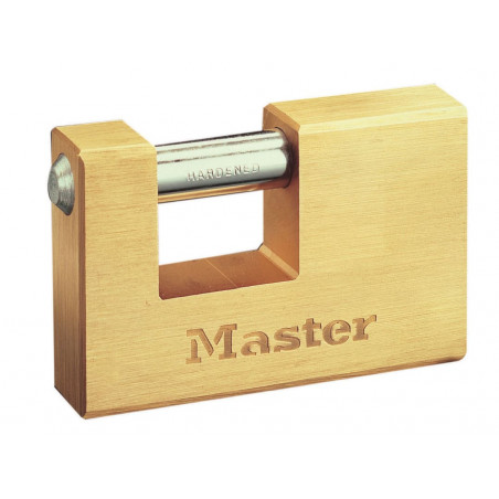 Master Lock 606EURD Rectangular 63mm Solid Brass Body Shutter Padlock