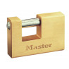 Master Lock 606EURD Rectangular 63mm Solid Brass Body Shutter Padlock