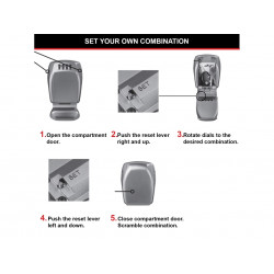 Master Lock 5415EURD 5415E Wall-Mounted Reinforced Key Lock Box