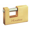 Master Lock 607EURD Rectangular 76mm Solid Brass Body Shutter Padlock