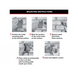 Master Lock 5415EURD 5415E Wall-Mounted Reinforced Key Lock Box