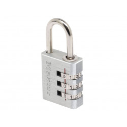 Master Lock 7630EURD Aluminium 30mm 3-Digit Combination Padlock