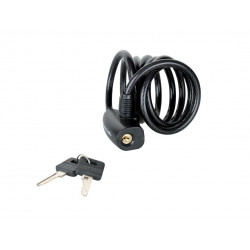 Master Lock 8126EURDPRO Black Self Coiling Keyed Cable 1.8m x 8mm
