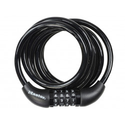 Master Lock 8221EURDPRO Self Coiling Combination Cable 1.8m x 8mm