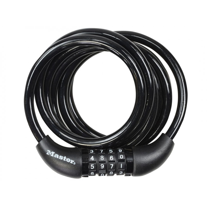Master Lock 8221EURDPRO Self Coiling Combination Cable 1.8m x 8mm Master Lock 8221EURDPRO Self Coiling Combination Cable 1.8m x 8mm