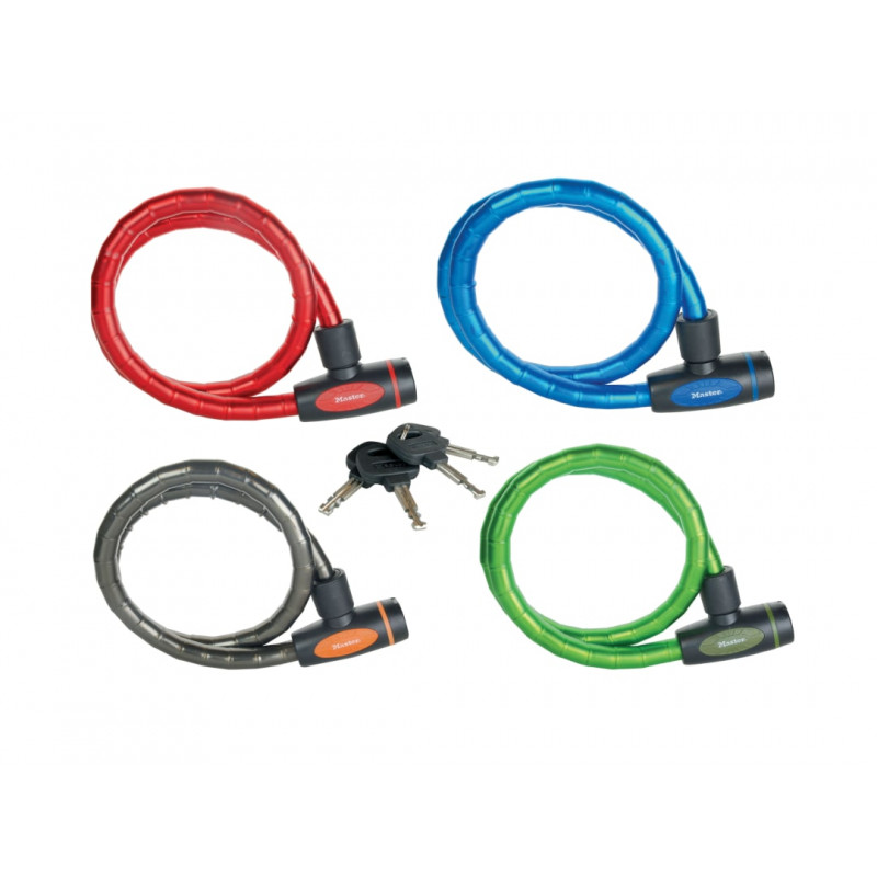 Master Lock 8228EURDPRO Mixed Color Keyed Armoured Cable 1m x 18mm Master Lock 8228EURDPRO Mixed Color Keyed Armoured Cable 1m x 18mm