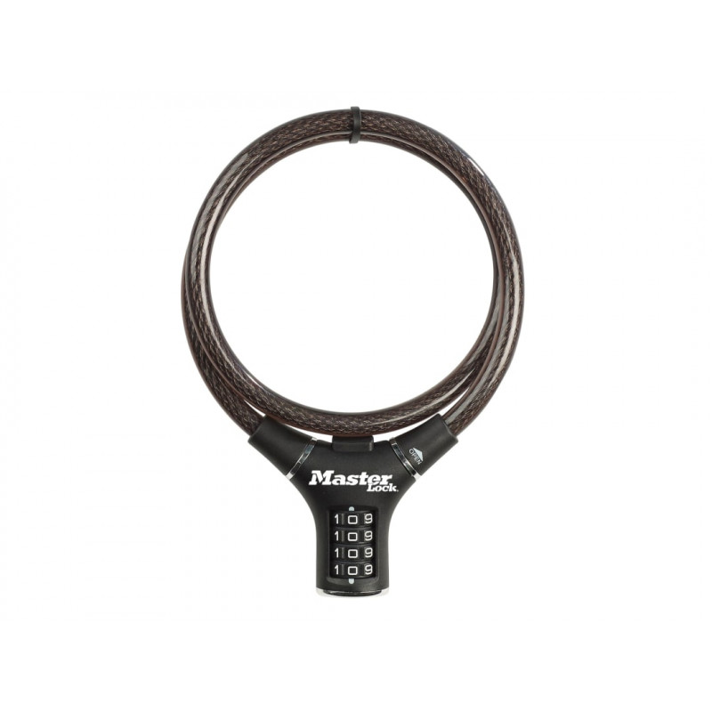 Master Lock 8229EURDPRO Black Steel Rigid Combination Cable 0.9m x 12mm Master Lock 8229EURDPRO Black Steel Rigid Combination Cable 0.9m x 12mm