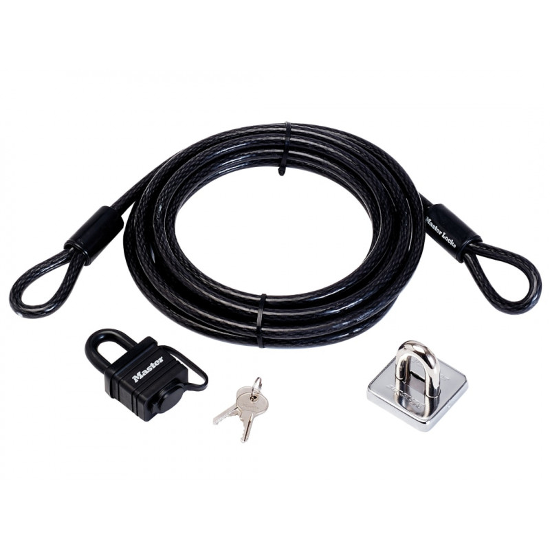 Master Lock 8271EURDAT Garden Security Kit with Lock Anchor & Cable 4.5m Master Lock 8271EURDAT Garden Security Kit with Lock Anchor & Cable 4.5m