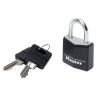 Master Lock 9130EURDBLK Aluminium Black Vinyl Cover 30mm Padlock 4-Pin