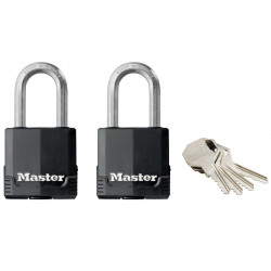 Master Lock M115EURTLF Excell™ Weather Tough 45mm Padlock 4-Pin - Keyed Alike x 2