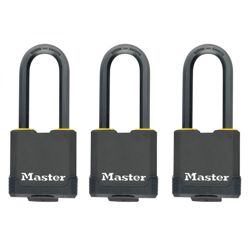 Master Lock M115EURTRILF Excell™ Weather Tough 45mm Padlock 4-Pin- Keyed Alike x 3 Master Lock M115EURTRILF Excell™ Weather Tough 45mm Padlock 4-Pin- Keyed Alike x 3