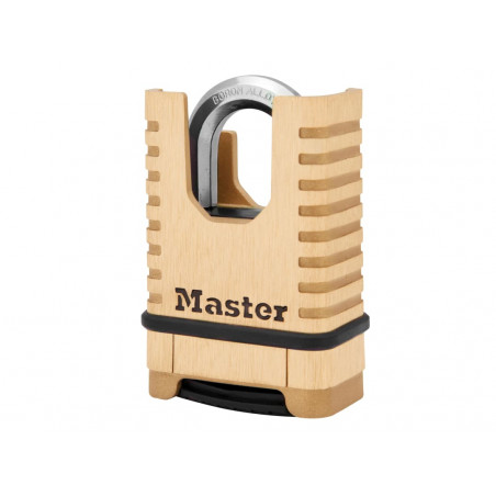 Master Lock M1177EURDCC Excell™ Closed Shackle Brass Combination 58mm Padlock