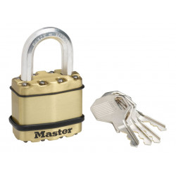 Master Lock M1BEURD Excell™ Brass Finish 45mm Padlock 4-Pin
