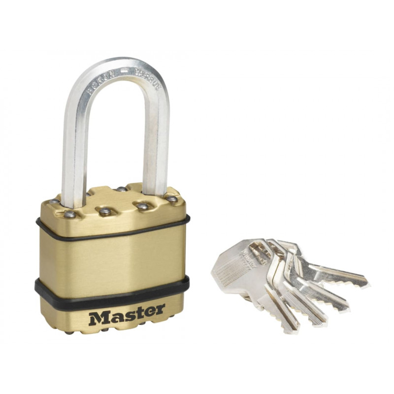 Master Lock M1BEURDLF Excell™ Brass Finish 45mm Padlock 4-Pin - 38mm Shackle Master Lock M1BEURDLF Excell™ Brass Finish 45mm Padlock 4-Pin - 38mm Shackle