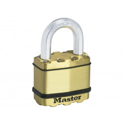 Master Lock M5BEURD Excell™ Brass Finish 50mm Padlock 4-Pin