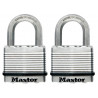 Master Lock M5EURT Excell™ Laminated Steel 50mm Padlock - 25mm Shackle - Keyed Alike x 2