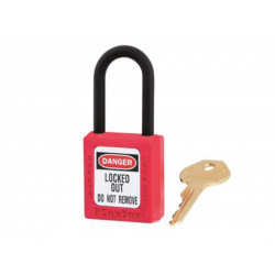 Master Lock 406RED Lockout Padlock – 38mm Body & 6mm Composite Nylon Shackle