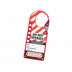 Master Lock 427 Snap-on Hasp Lockout Labelled