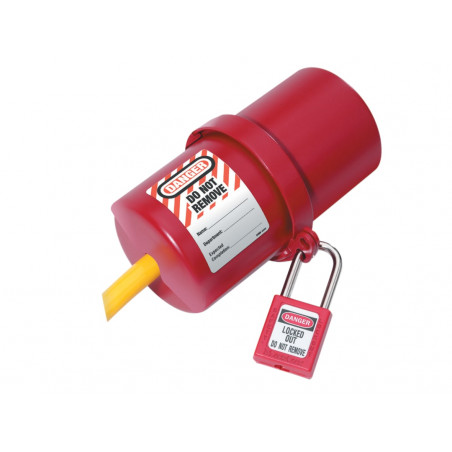 Master Lock 488 Lockout Electrical Plug Cover Large for 240V - 550V