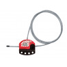 Master Lock S806 Four Padlock Lockout Hasp with Adjustable Cable 1.8m