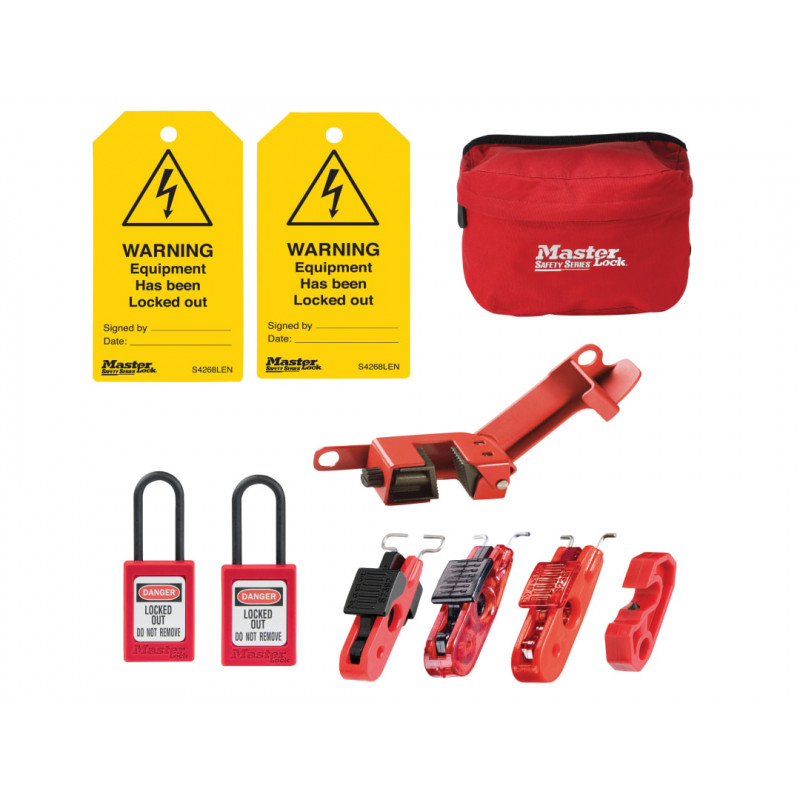 Master Lock ELECKIT-EN Electrical Lockout Kit, 9 Piece Master Lock ELECKIT-EN Electrical Lockout Kit, 9 Piece