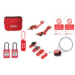 Master Lock MAINTKIT-EN General Maintenance Lockout Kit, 11 Piece