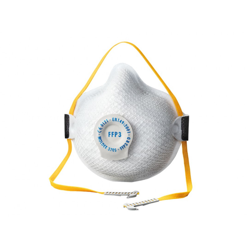 Moldex 370501 Air Seal FFP3 R D Valved Reusable Mask (Pack of 8)