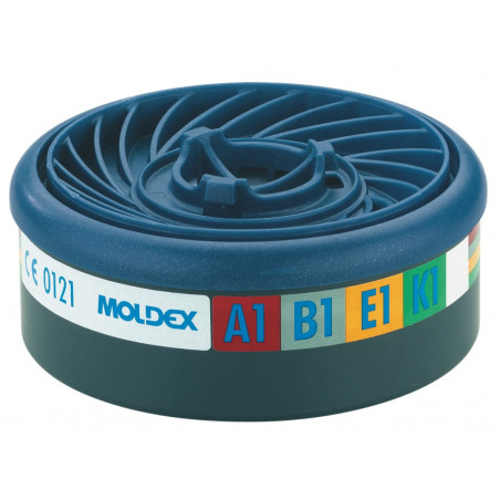 Moldex 940001 EasyLock® ABEK1 Gas Filter Cartridge (Wrap of 2)