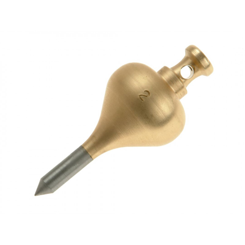 Monument 249D Brass Plumb Bob 128g (4.1/2oz) Size 2 Monument 249D Brass Plumb Bob 128g (4.1/2oz) Size 2