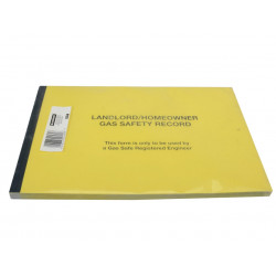 Monument 532P Gas Safe® Landlords Gas Safety Record Pad of 50