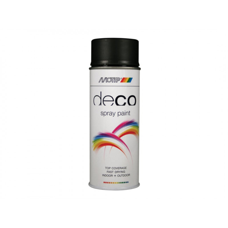 MOTIP® 01601 Deco Spray Paint Matt RAL 9005 Deep Black 400ml MOTIP® 01601 Deco Spray Paint Matt RAL 9005 Deep Black 400ml
