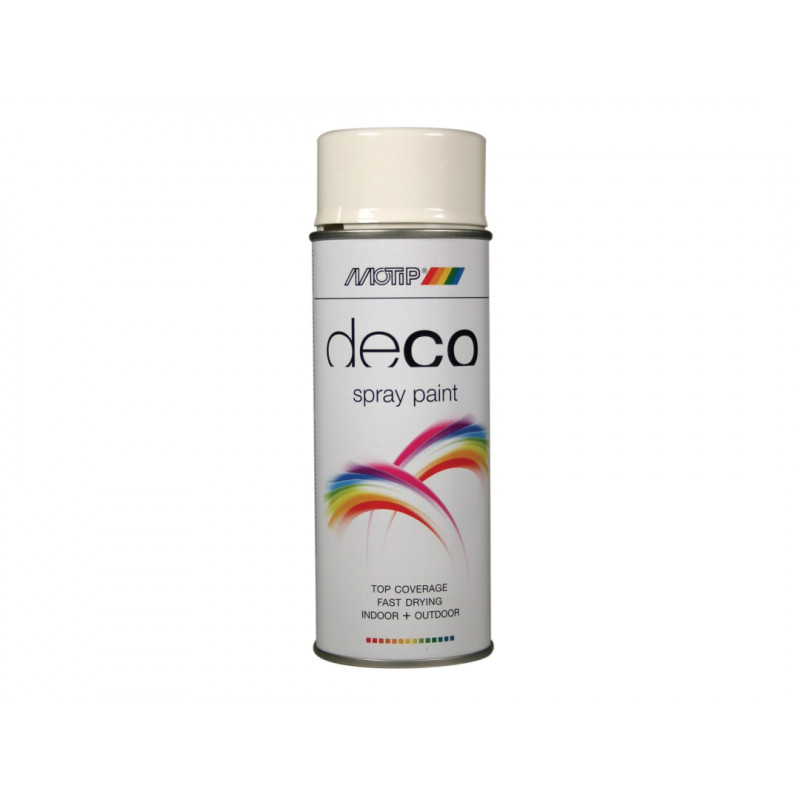 MOTIP® 01600 Deco Spray Paint High Gloss RAL 9010 White 400ml