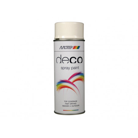 MOTIP® 01600 Deco Spray Paint High Gloss RAL 9010 White 400ml
